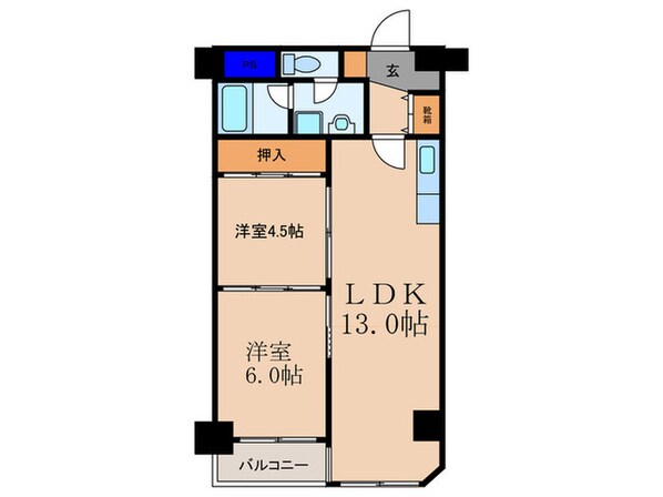 おおきに大阪天満ｻﾆ-ｱﾊﾟｰﾄﾒﾝﾄの物件間取画像